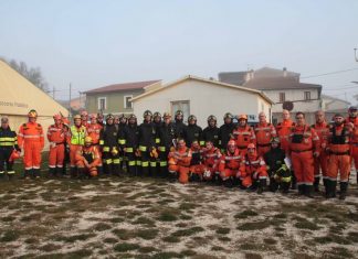 Volontari delle Squadre AIB della PV ANA e delle squadre AIB delle Truppe Alpine